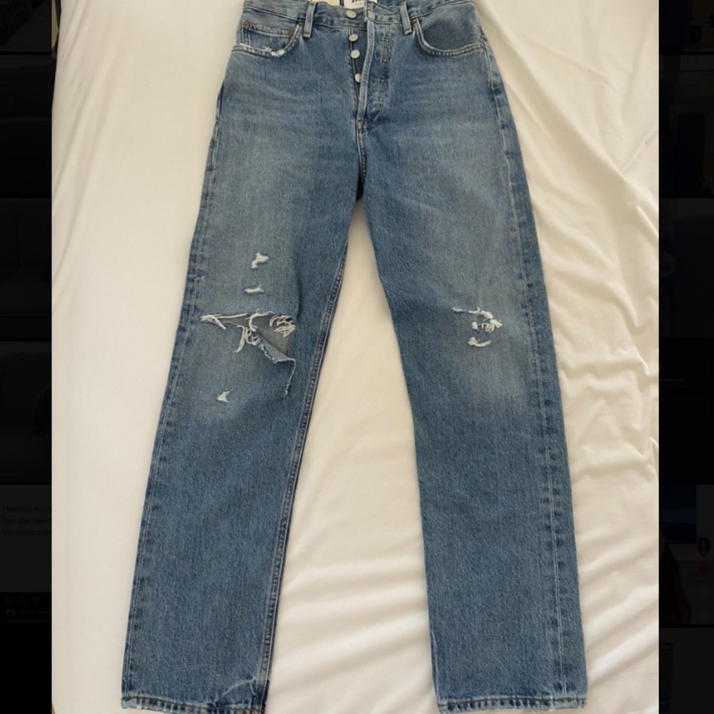 AGOLDE The 90's Pinch Waist Jeans in Lineup size 25 NWT